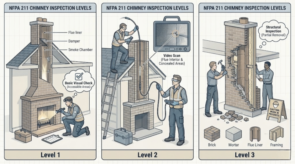 Regular Chimney Inspections for Insurance Protection